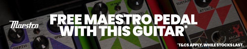 Free Meastro Pedal When You Buy This Guitar