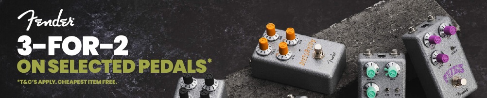 Fender 3 for 2 Pedals Offer at PMT Online