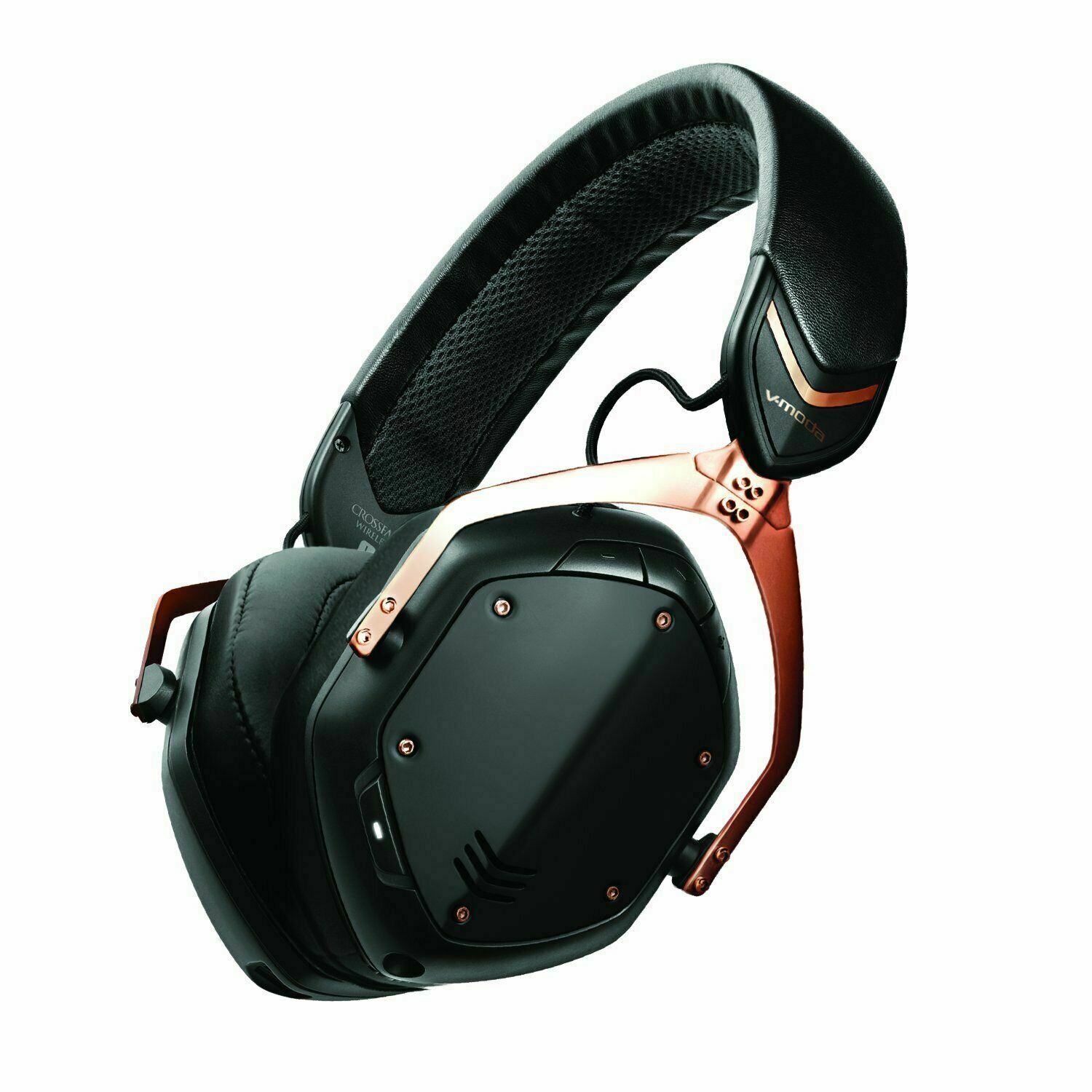 An image of V-MODA Crossfade 2 Wireless Codex Edition Headphones Rose Gold Black | PMT Onlin...