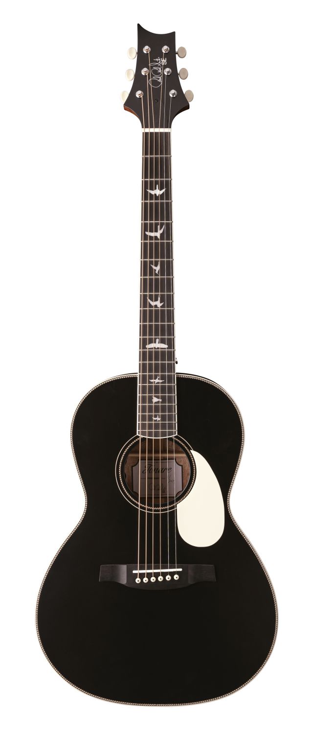 An image of PRS SE PE20 Parlor Tonare Acoustic Satin Black Top | PMT Online