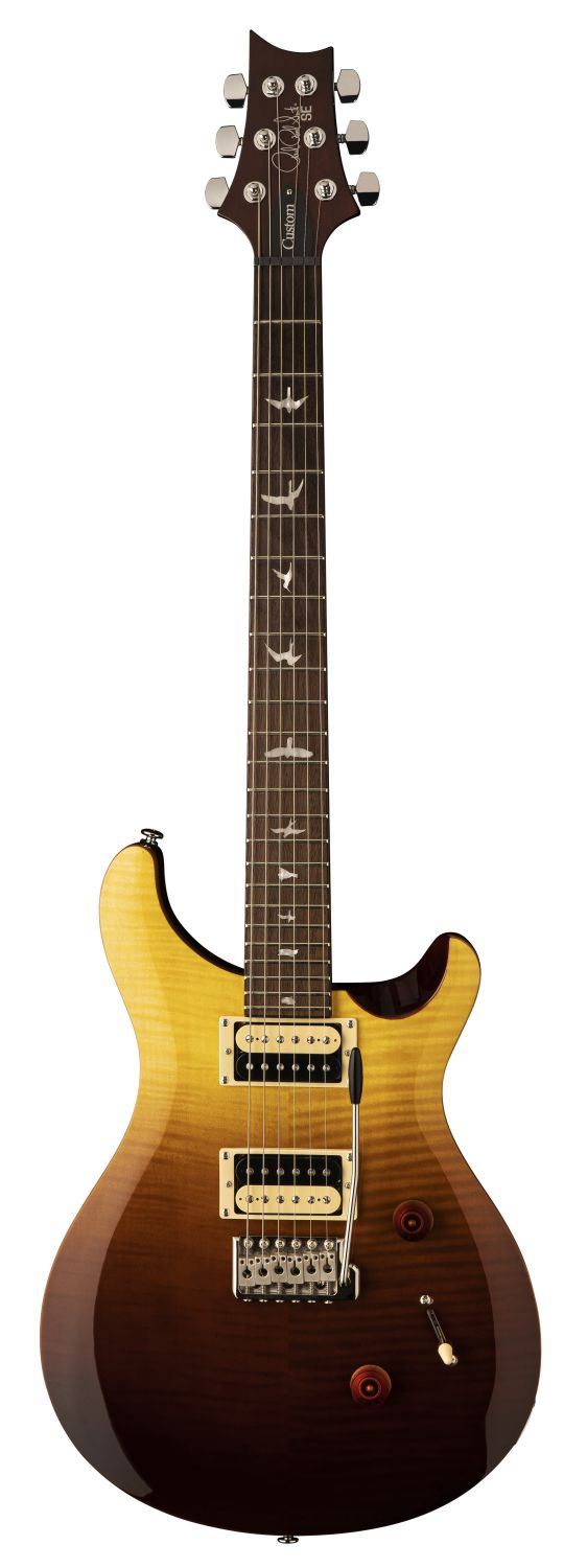 An image of PRS Ltd Edition SE Custom 24, Amber Fade Flame | PMT Online