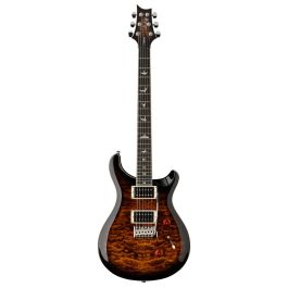 PRS SE Custom 24 QM Electric Guitar, Black Gold Sunburst