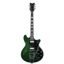 Schecter T S/H-1B Semi-Hollow Body In Emerald Green Pearl | PMT Online