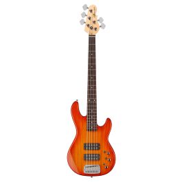 G&L Tribute L-2500 5 String Bass in Honeyburst | PMT Online