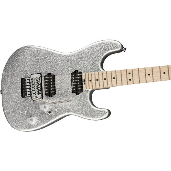 Charvel Limited Edition Pro Mod San Dimas Style-1 HH FR M MN Sin City Sparkle, angled view