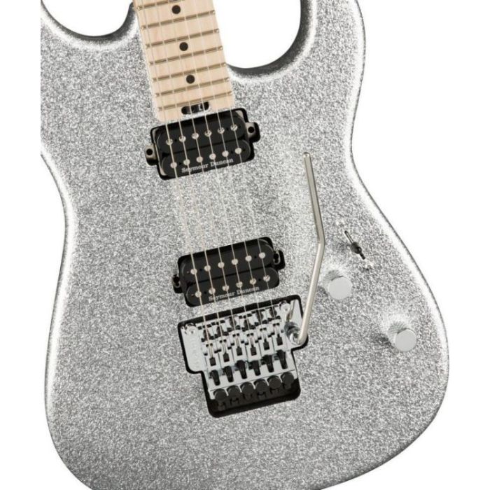 Charvel Limited Edition Pro Mod San Dimas Style-1 HH FR M MN Sin City Sparkle, body closeup