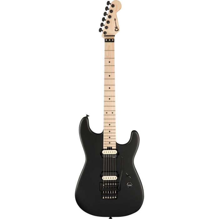 Charvel Jim Root Signature Pro Mod San Dimas Style-1 HH FR M MN Satin Black, front view