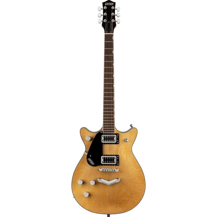 Gretsch G5222LH Electromatic Double Jet BT with V Stoptail Left Handed IL Natural, front view