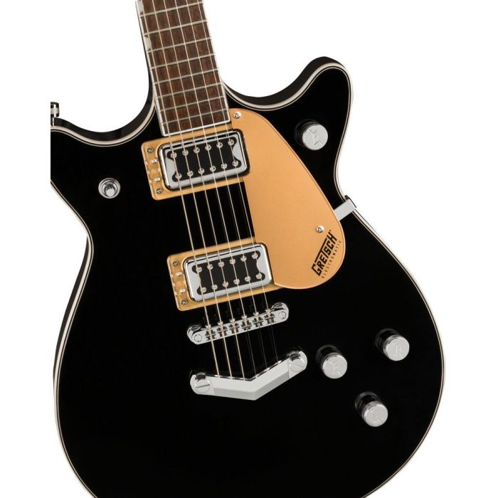 Gretsch G5222 Electromatic Double Jet BT IL Black, body closeup