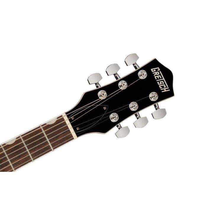 Gretsch G5222 Electromatic Double Jet BT IL Black, headstock front