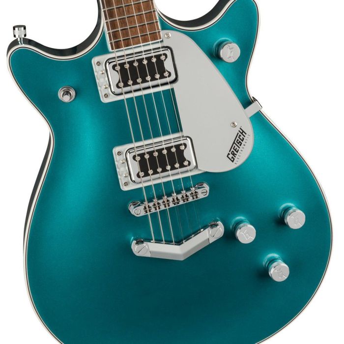 Gretsch G5222 Electromatic Double Jet BT IL Ocean Turquoise, body closeup