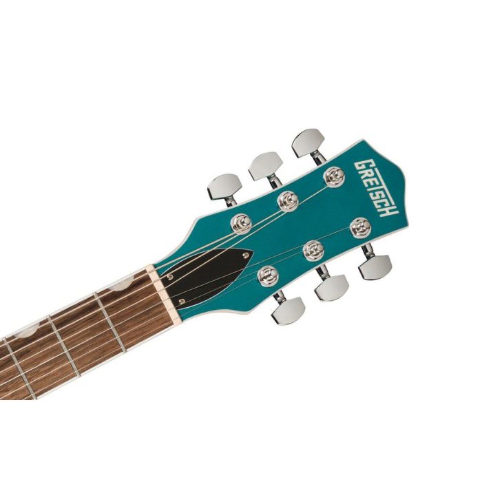 Gretsch G5222 Electromatic Double Jet BT IL Ocean Turquoise, headstock front
