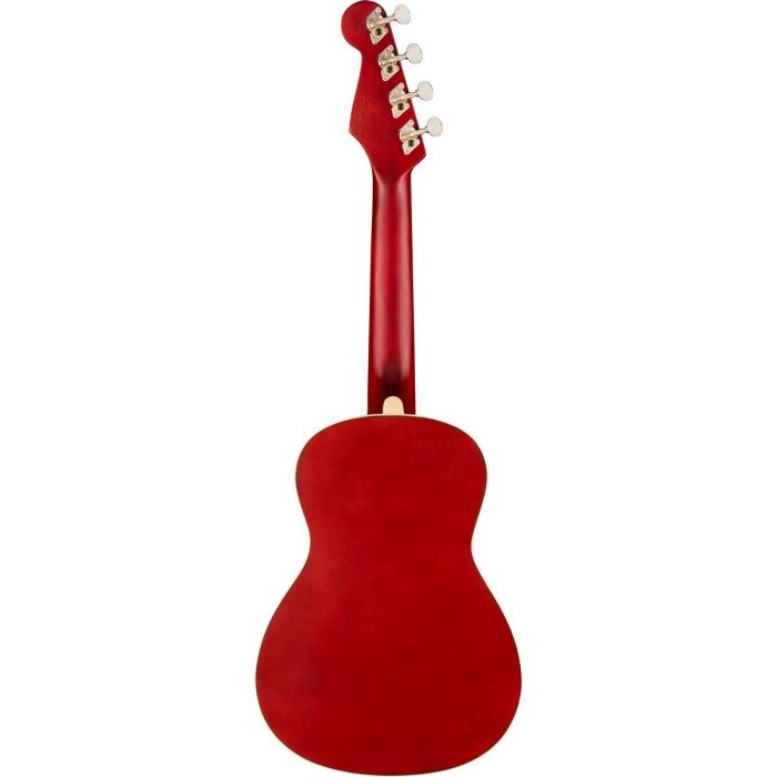 Fender Avalon Tenor Ukulele WN Cherry, rear view