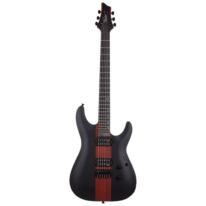 Schecter C-1 Rob Scallon Satin Dark Roast, front view