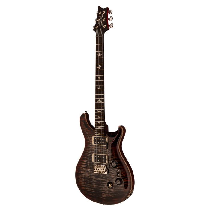 PRS Custom 24-08 Electric Guitar, Charcoal Cherry Burst left angled view