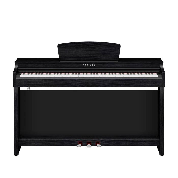 Front view of the Yamaha Clavinova CLP-725 Black