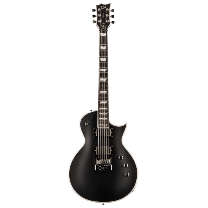 ESP LTD EC-1000 Evertune BB Electric Guitar, Black Satin front view