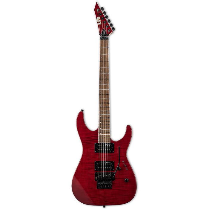 ESP LTD M-200FM Electric Guitar See Thru Red front view