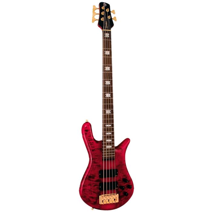 Spector Bass Euro 5LX Gloss Black Cherry - Bartolini Pickups