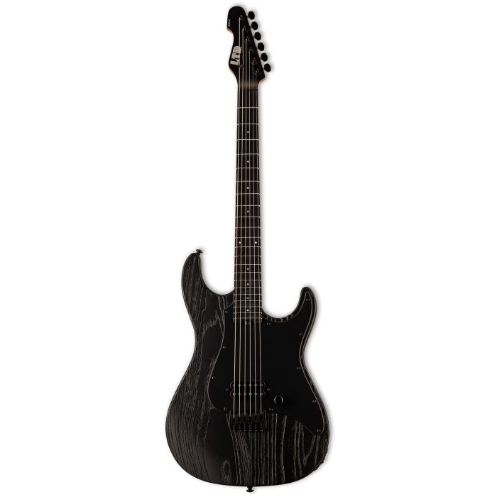 ESP LTD Sn-1 Ht Electric Guitar, Black Blast front view