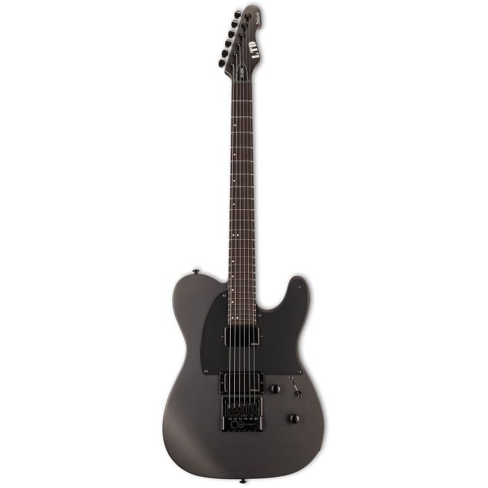 ESP LTD TE-1000 Evertune Guitar, Charcoal Metallic Satin front view