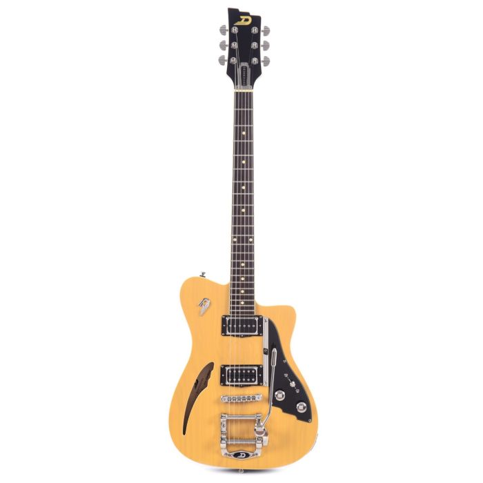 Deusenberg Caribou Semi-Hollow Electric Guitar, Butterscotch Front