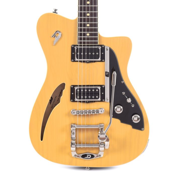 Deusenberg Caribou Semi-Hollow Electric Guitar, Butterscotch Front Zoom 