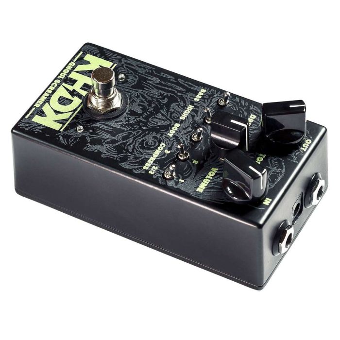 Top view of the KHDK Kirk Hammett Ghoul Screamer Pedal