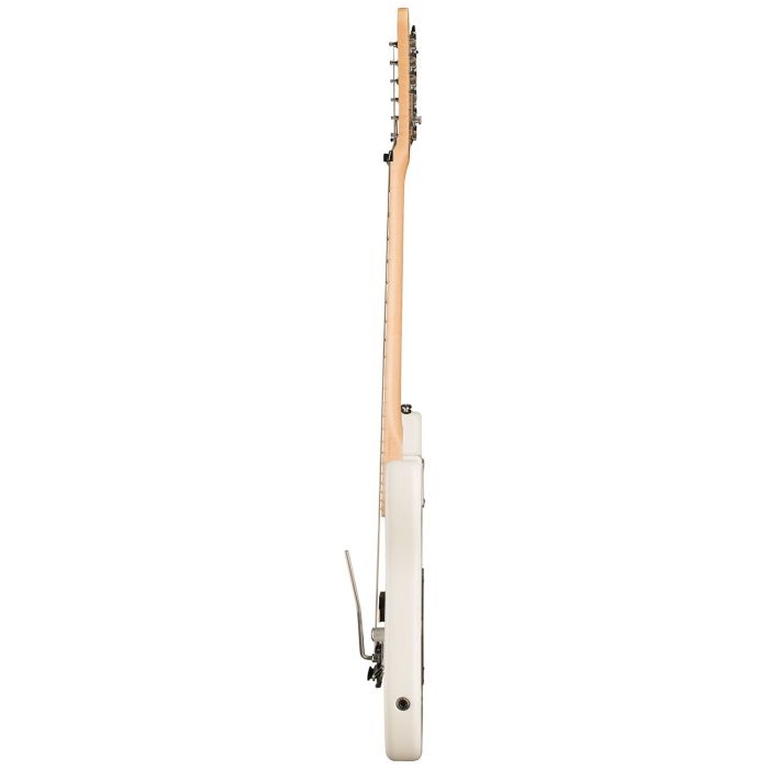 Side-on view of a Kramer The 84 Electric Guitar, Matte White