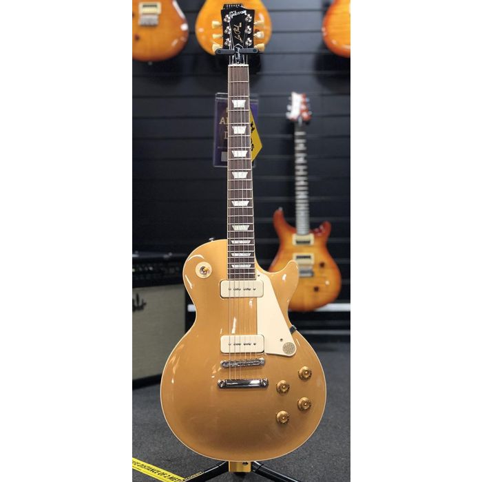 B Stock Gibson Les Paul Standard 50s P90, Gold Top front view