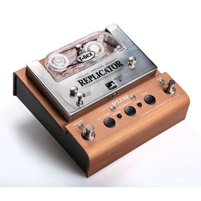 Right-angled view of a T-Rex Replicator DLuxe Tape Delay Pedal