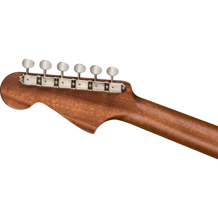 Fender Newporter Special Electro-Acoustic Guitar, All-Mahogany Headstock Back