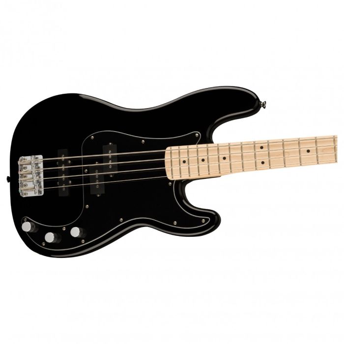 Squier Affinity Precision Bass PJ MN, Black PG, Black Front Body View