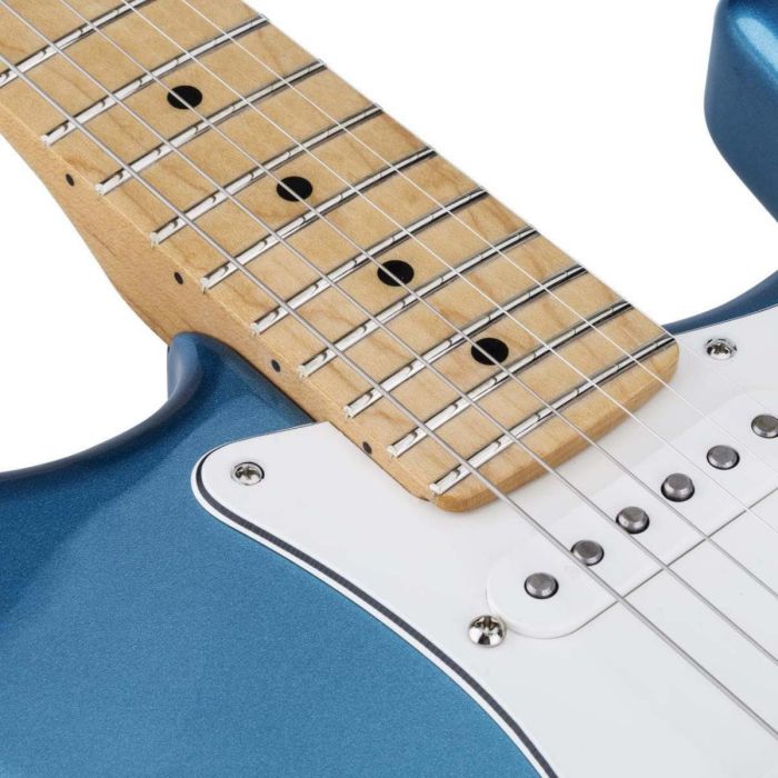 Fender Limited Edition Player Stratocaster, Lake Placid Blue Neck Detail