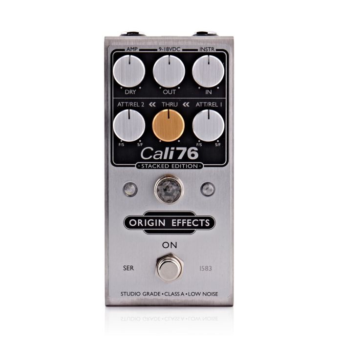 Top View of Origin FX Cali76 Stacked Edition Compressor Pedal
