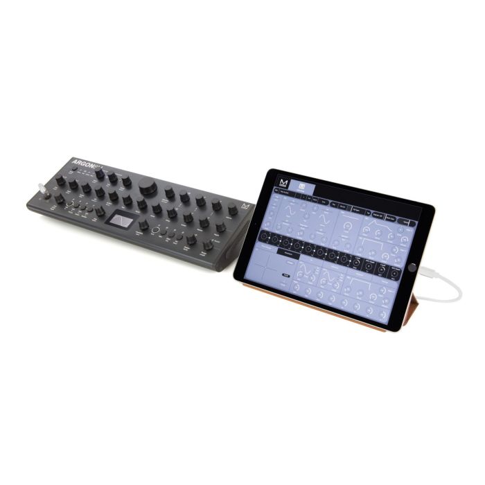 Modal Argon 8M Desktop Synth Module with iPad