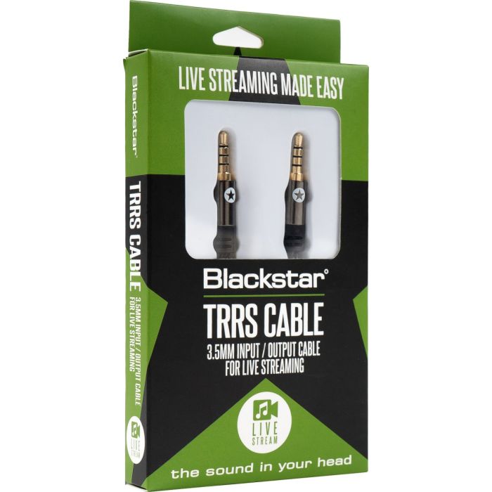 Blackstar TRRS 3.5mm Jack Cable, 1.8 Meters Packaging