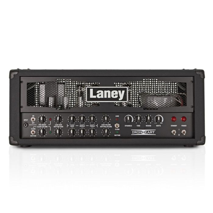 Front View of Laney IRT 120H Ironheart Guitar Amplifier Head 