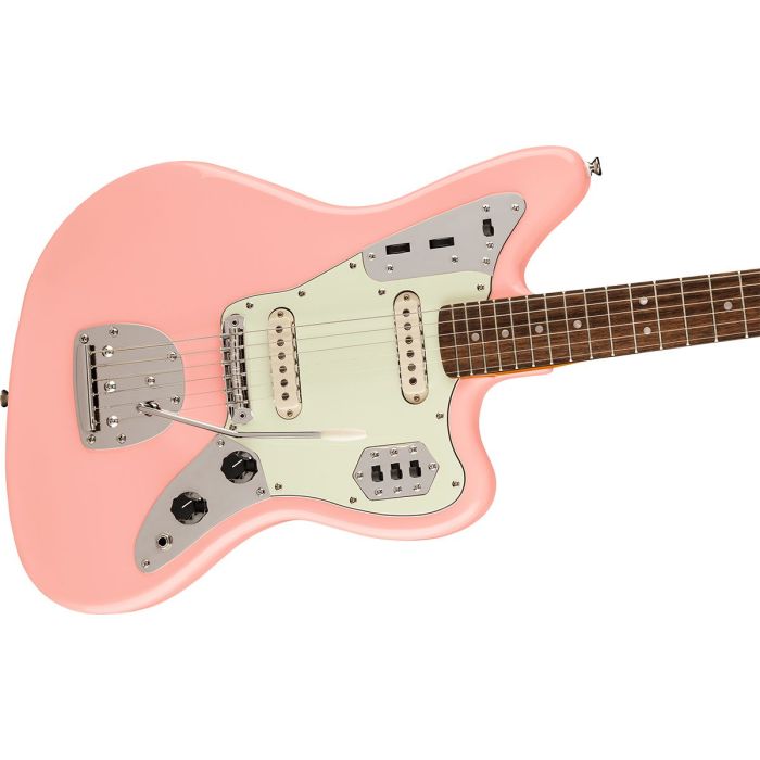 Body Front of Squier FSR Classic Vibe 60s Jaguar Shell Pink LRL