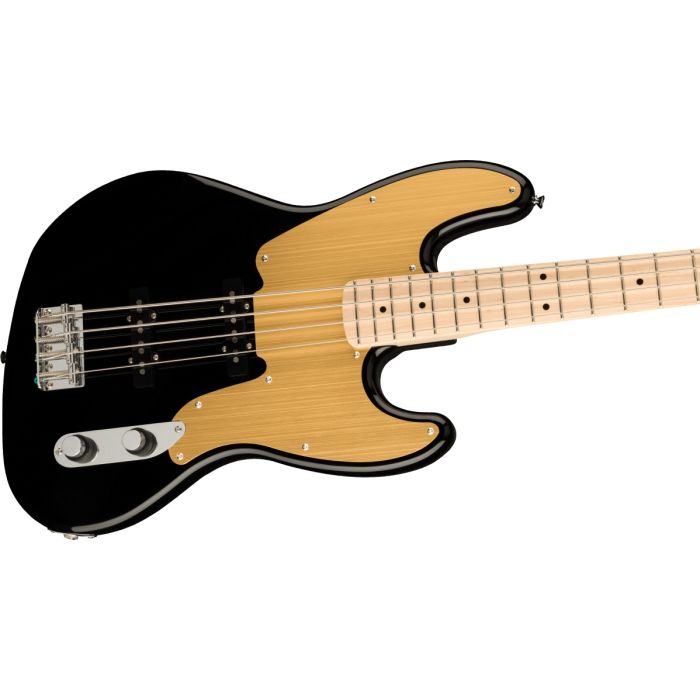 Squier Paranormal Offset Jazz Bass '54, MN, Black Side Angle View
