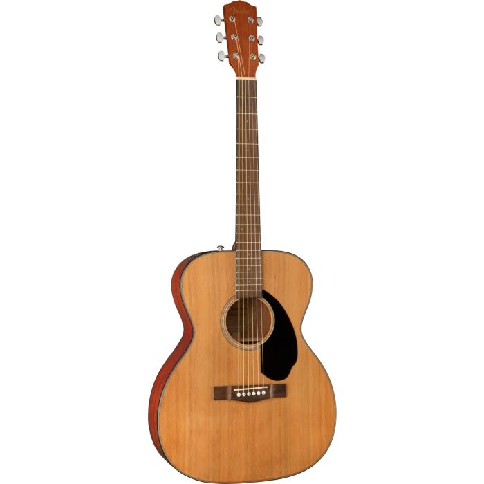 Fender CC-60S Concert Classical Acoustic, WN, Cedar Front Side Angle 