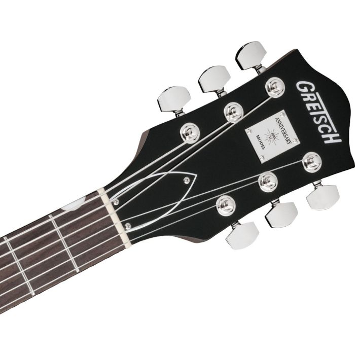 Gretsch G6118T Players Edition Anniversary, Two Tone Copper Metallic Headstock front