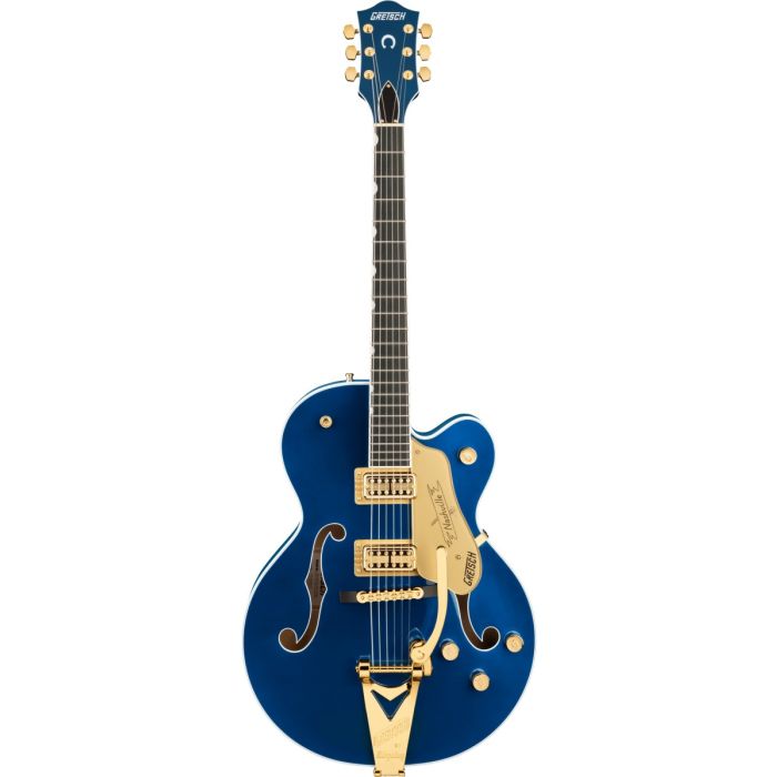 Gretsch G6120TG Players Edition Nashville with Bigsby, Azure Metallic Front