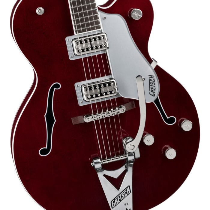 Gretsch G6119T-ET Players Edition Tennessee Rose ET, Dark Cherry Stain Body Detail