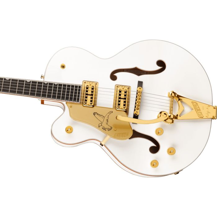 Gretsch G6136TG-LH Players Edition Falcon LH EB White Body Side Angle Detail