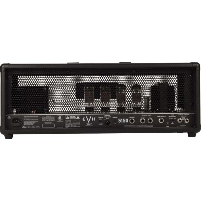 Back view of the EVH 5150 Iconic 80w Amp Head Black