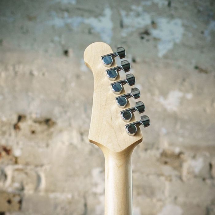 Yamaha Pacifica 112V Old Violin Sunburst, rear headstock closeup