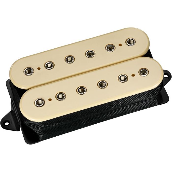 DiMarzio Evolution Bridge Pickup F-Spaced Cream with Nickel Pole Pieces Top View