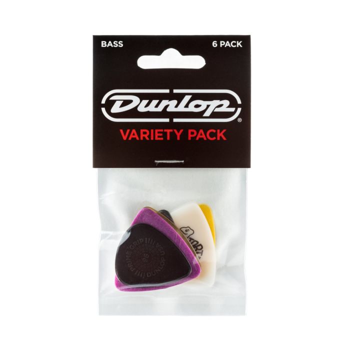 Dunlop Picks Variety Bass Picks Pack 6 Front