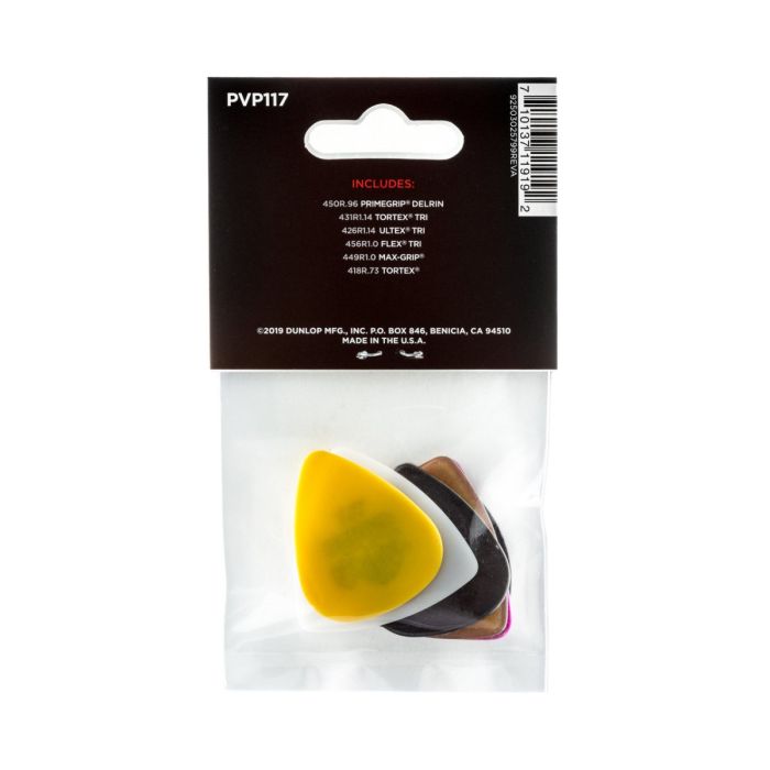 Dunlop Picks Variety Bass Picks Pack 6 Back